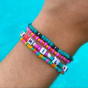 Handmade beaded bracelet set!